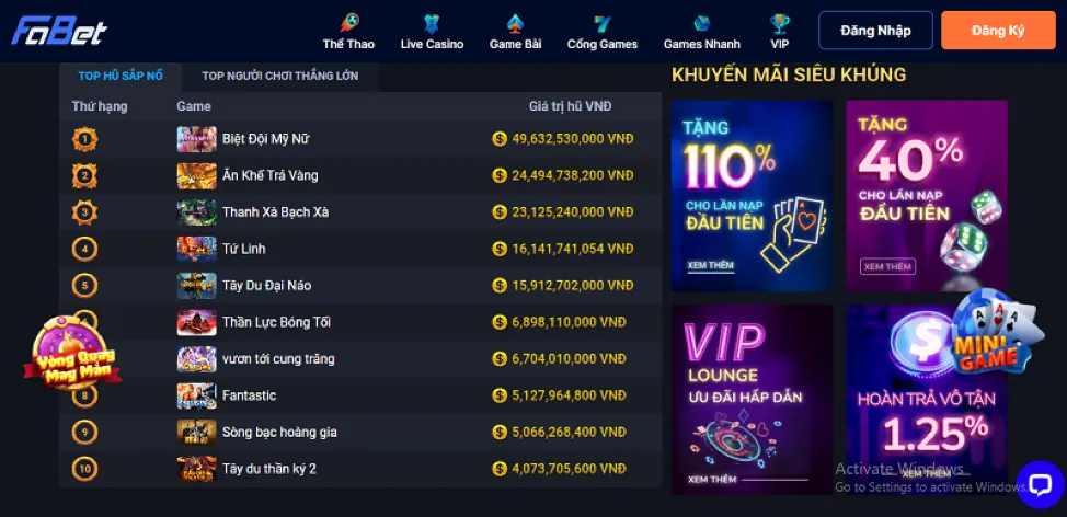 Chương Trình VIP và Điểm Thưởng