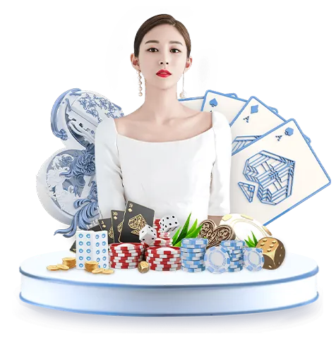 Bàn Poker với chip và lá bài